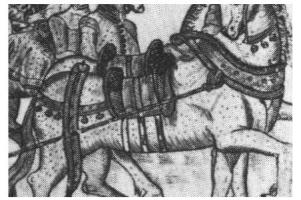 detail of three girths
