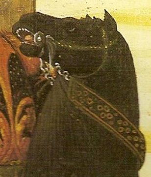 a detail from a cassone panel