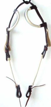 photo of modern western two ear bridle
